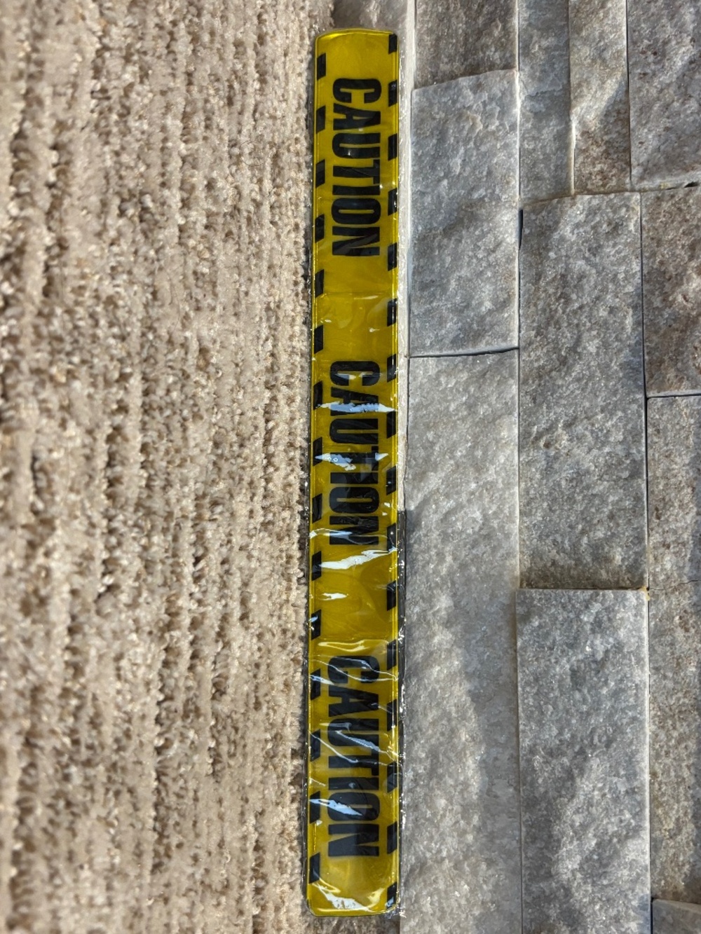 Urban Outfitters “Caution Tape” Slap Bracelet